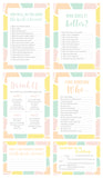 ENGAGEMENT PARTY / WEDDING GAMES PACK BRIDE & GROOM EDITION