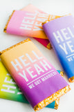 HELL YEAH OMBRE CHOCOLATE BAR WRAPPER PRINTABLE FAVOURS